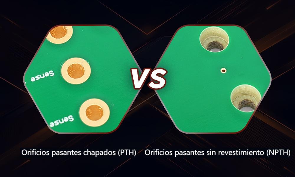 Orificios pasantes revestidos (PTH) y Orificios pasantes sin revestimiento (NPTH)